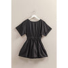 Poplin Mini Dress:OFF WHITE