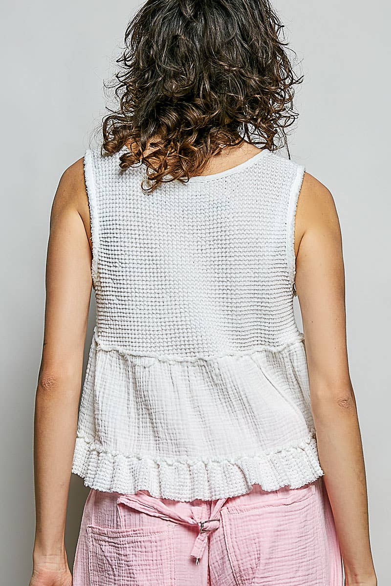 Babydoll Top: Ivory
