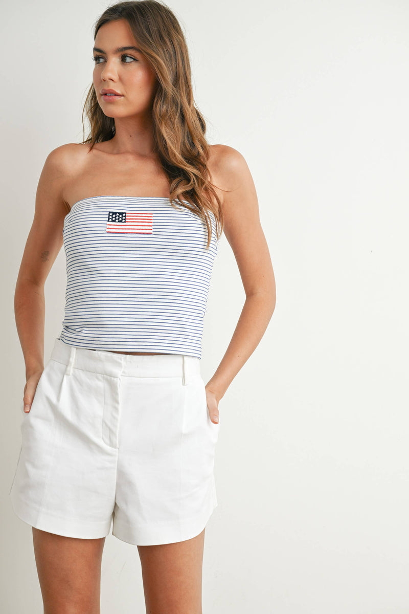 Stars & Stripes Top-YELLOW