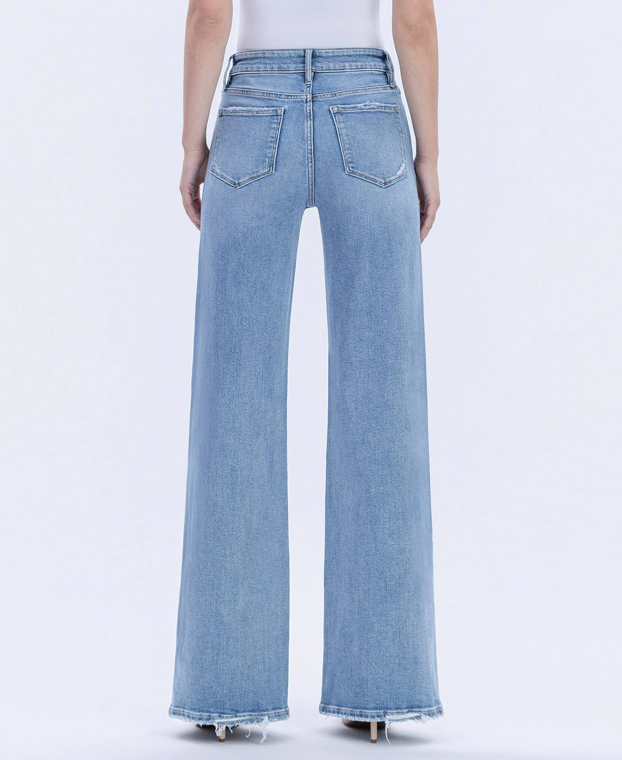 High Rise Wide Jeans: Hearten