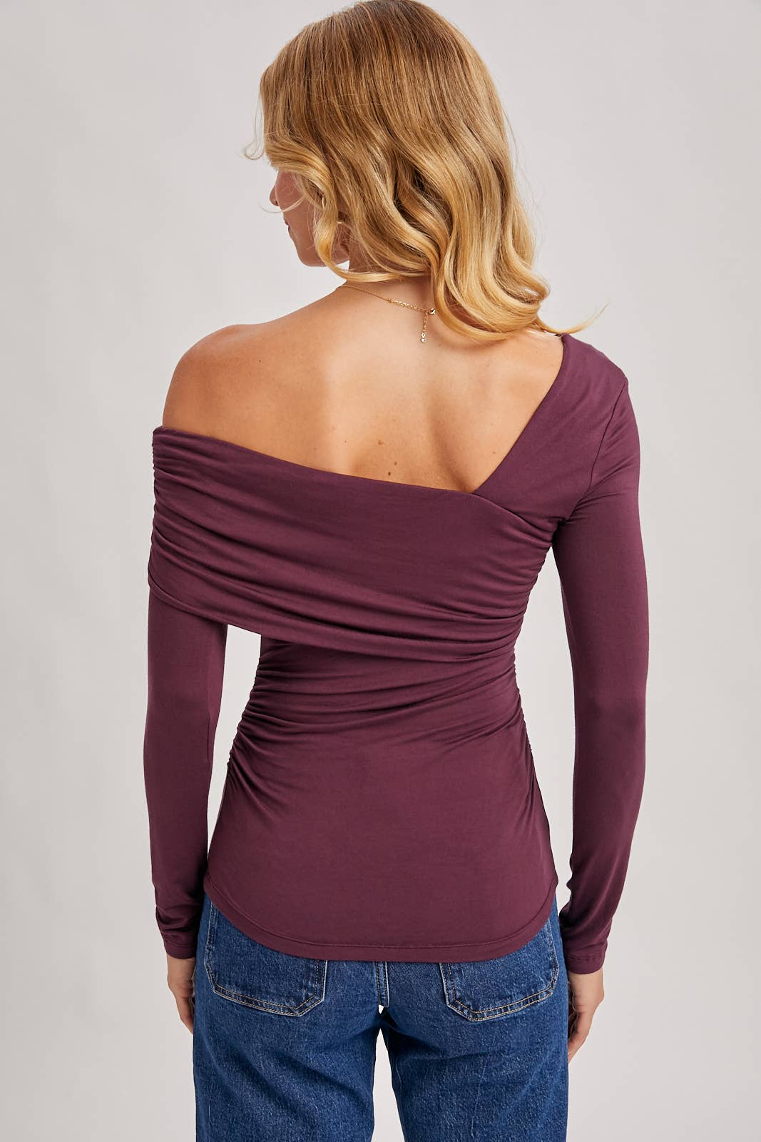 Elegant Asymmetric Top: Plum