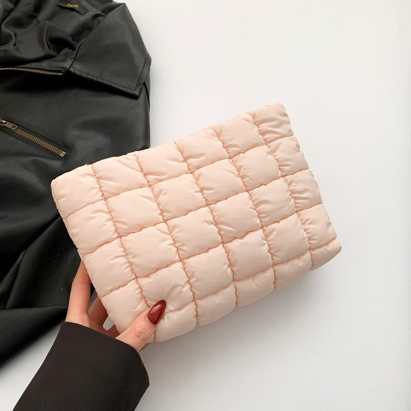 Puffy Cosmetic Makeup Bag: Pink