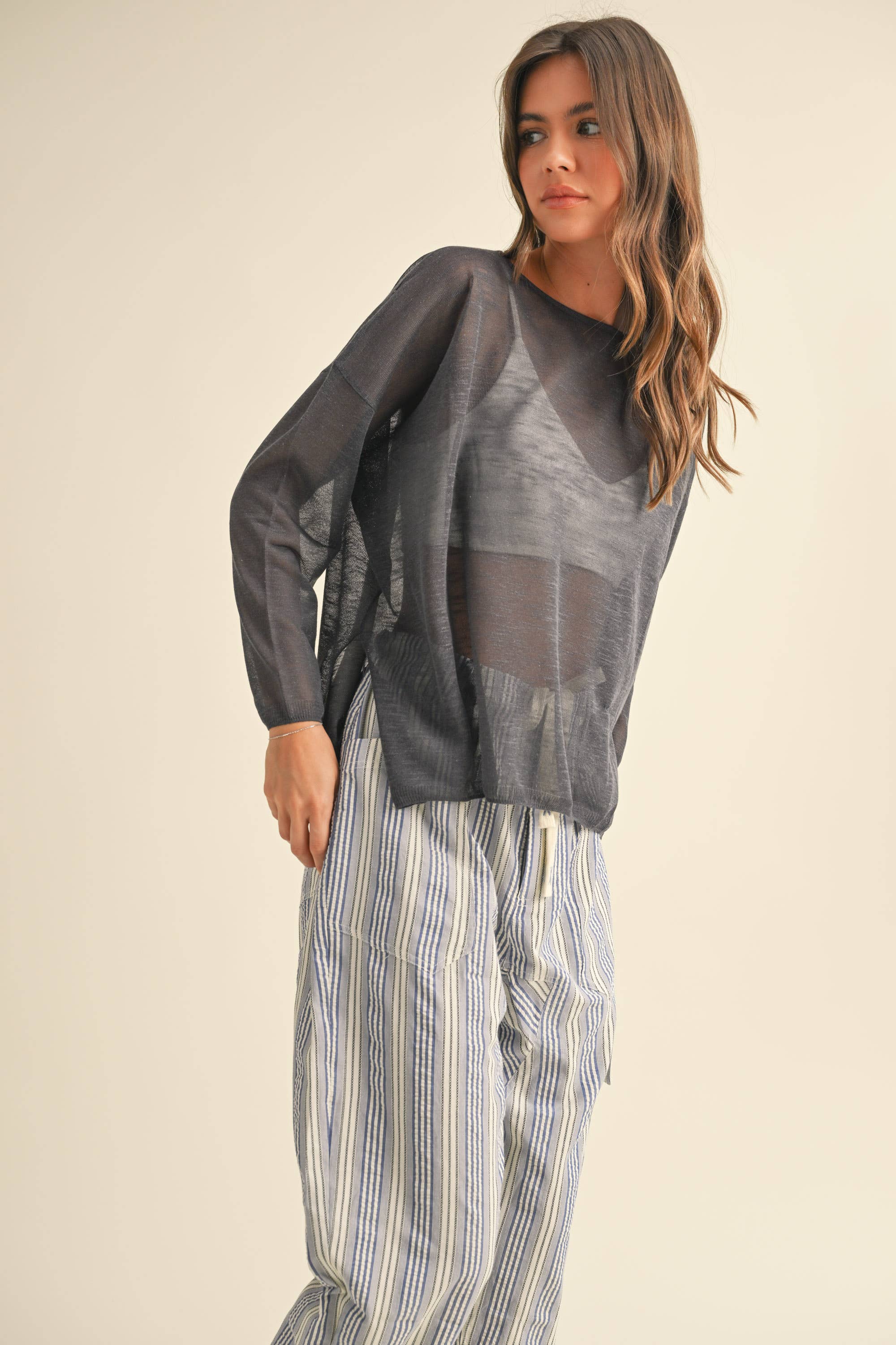 Mocha Light Weight Top: