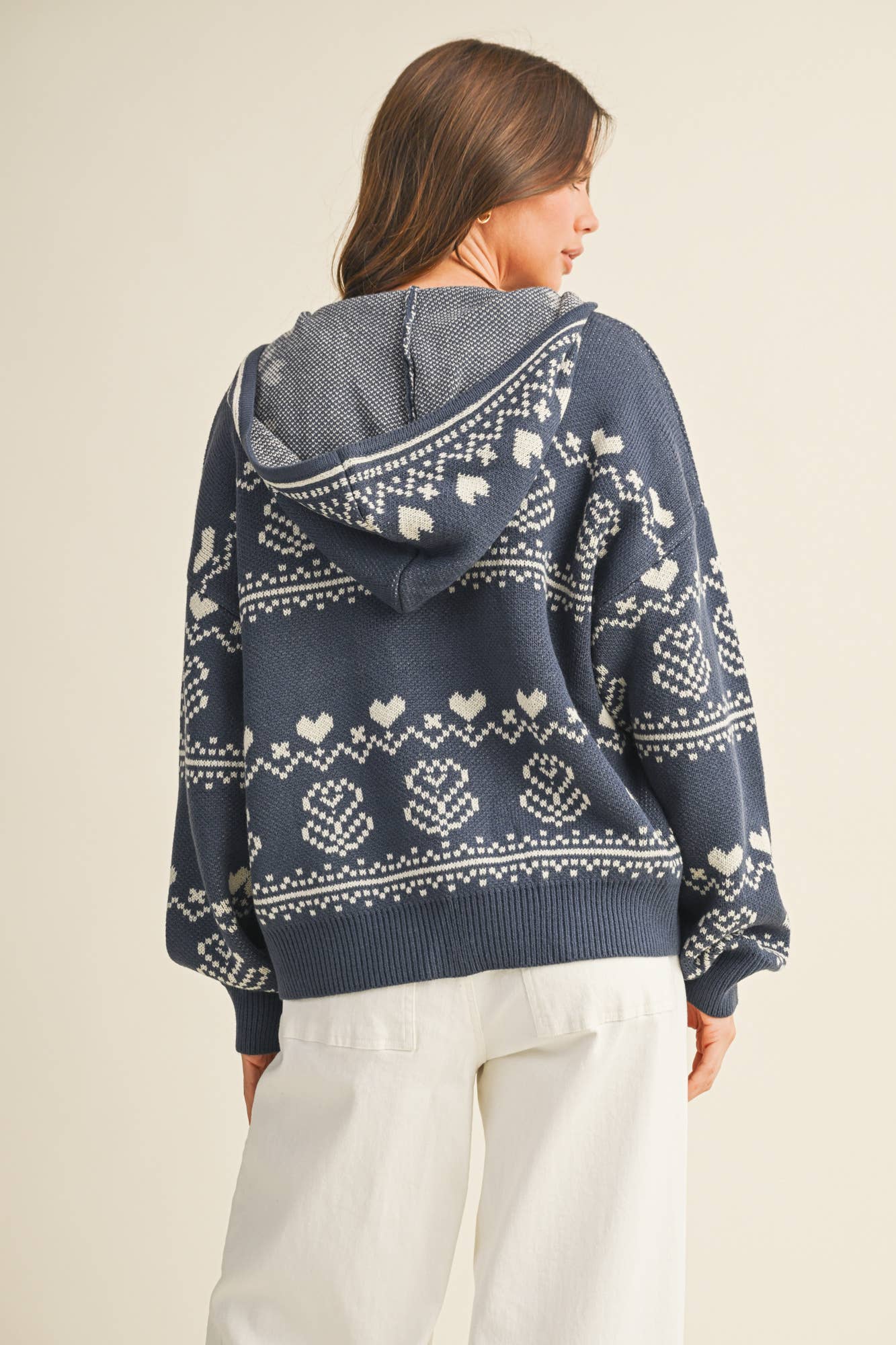 Nordic Zip Up Sweater