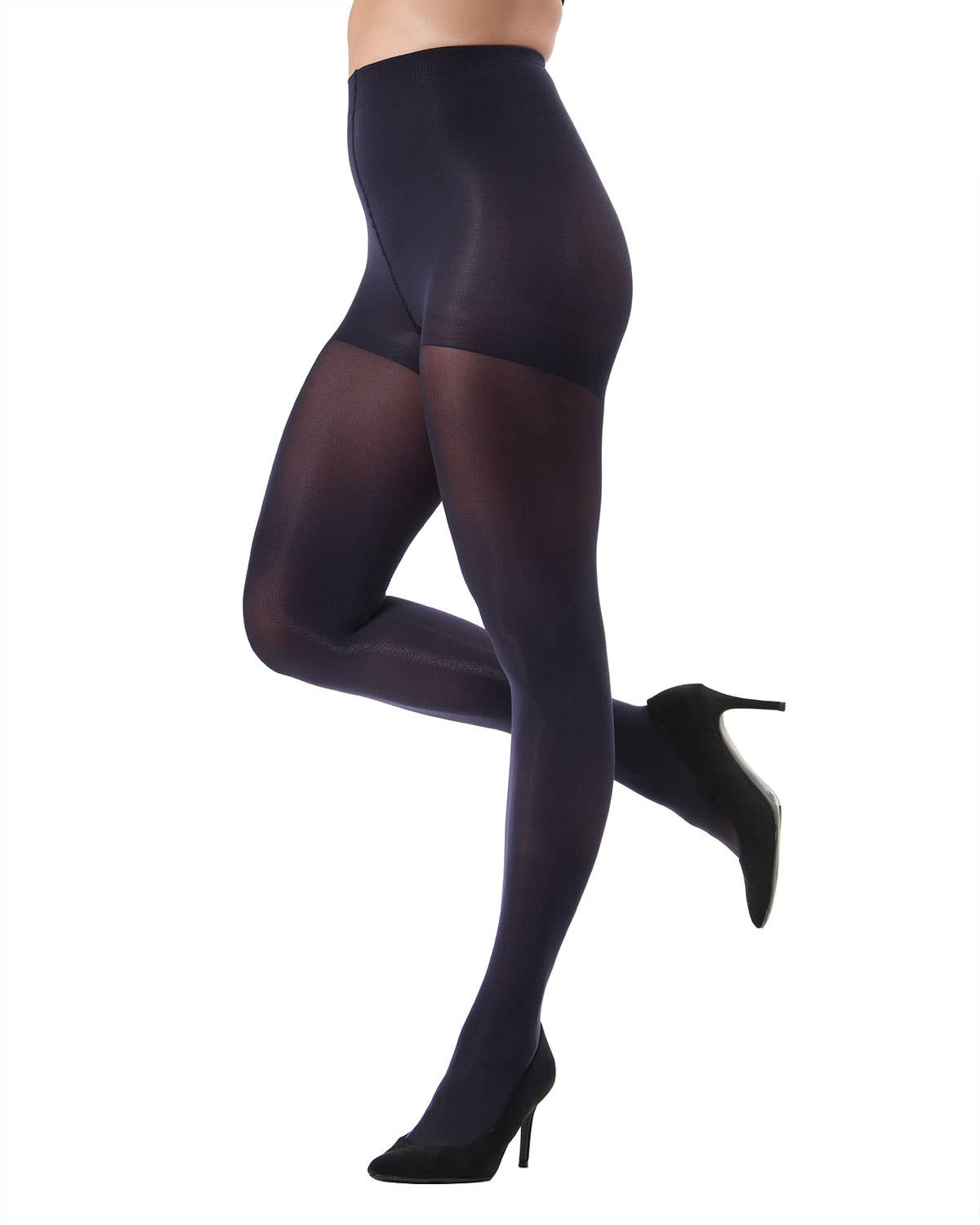 Control Top Sheer Tights: Navy