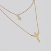 Faithfully Layered Cross Necklace