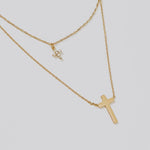 Faithfully Layered Cross Necklace