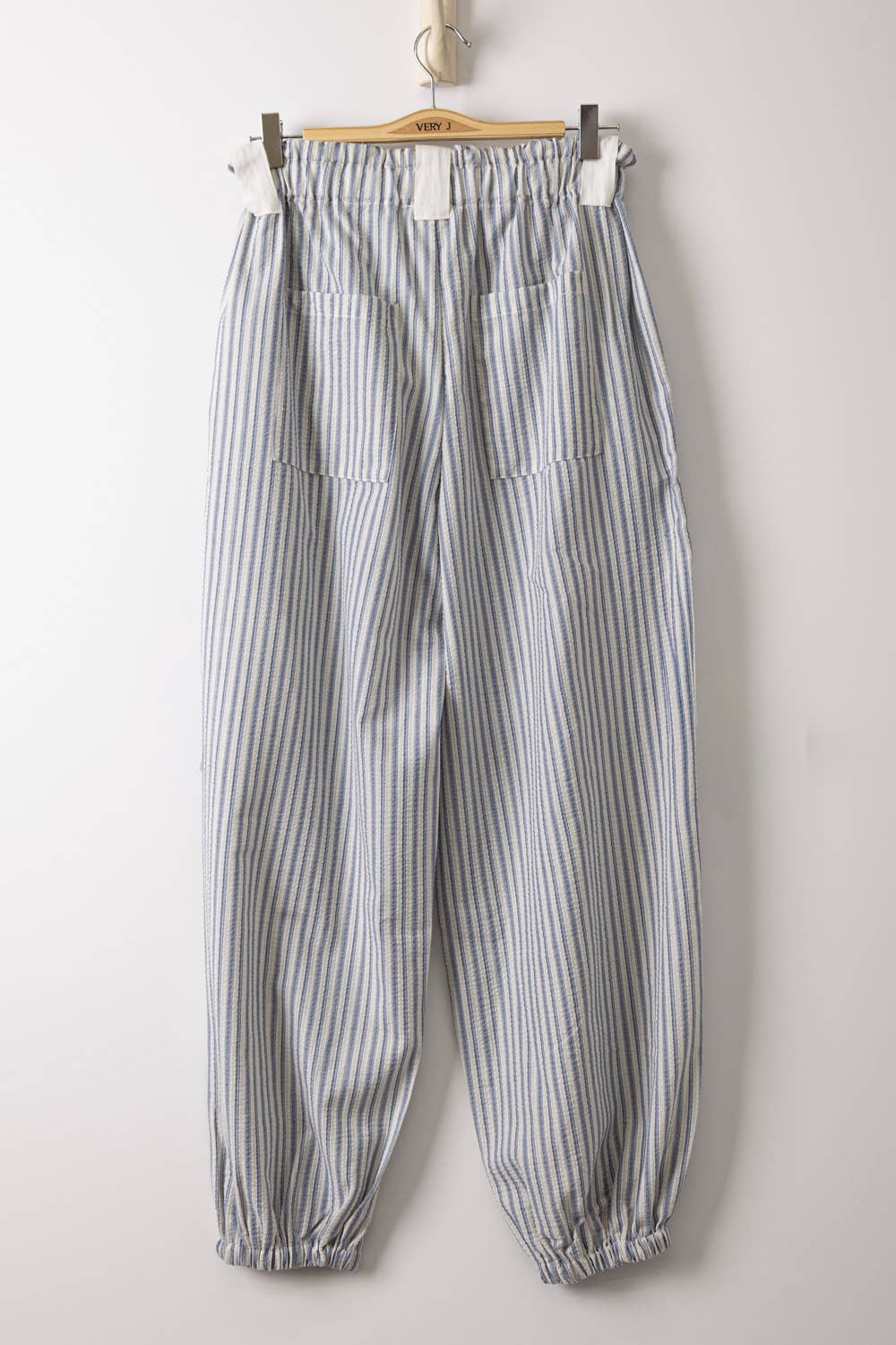 Bow Detail Woven Pants: Denim