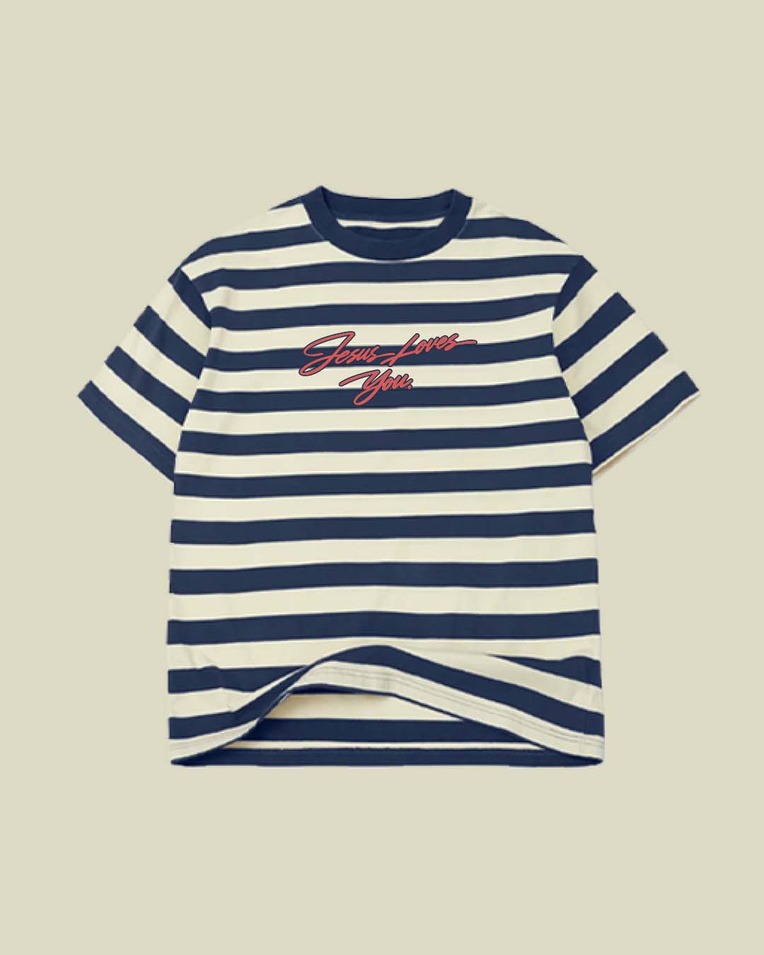 JLY Striped Heavyweight Tee: