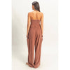 Tube Top Jumpsuit:BLACK