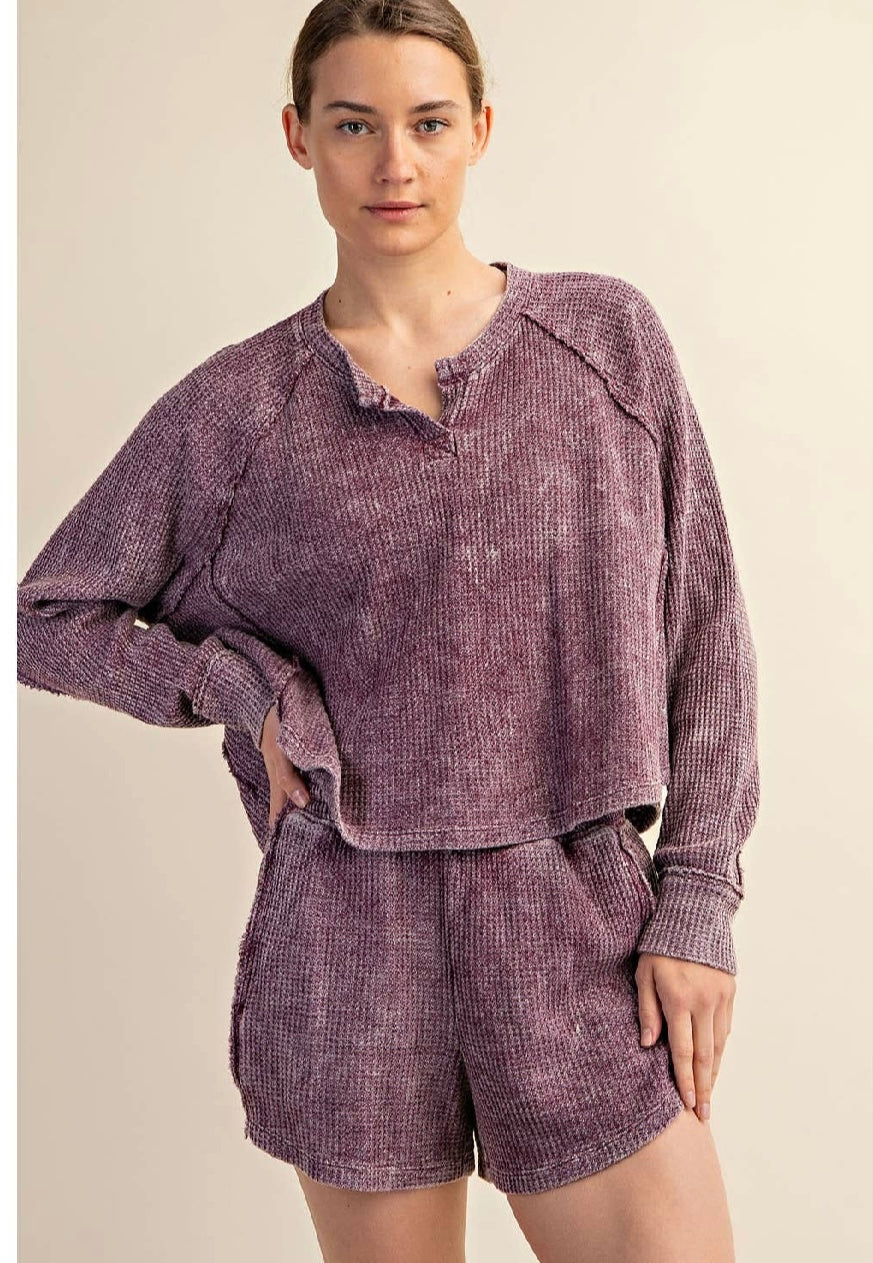 3 Piece Waffle Set: Wine