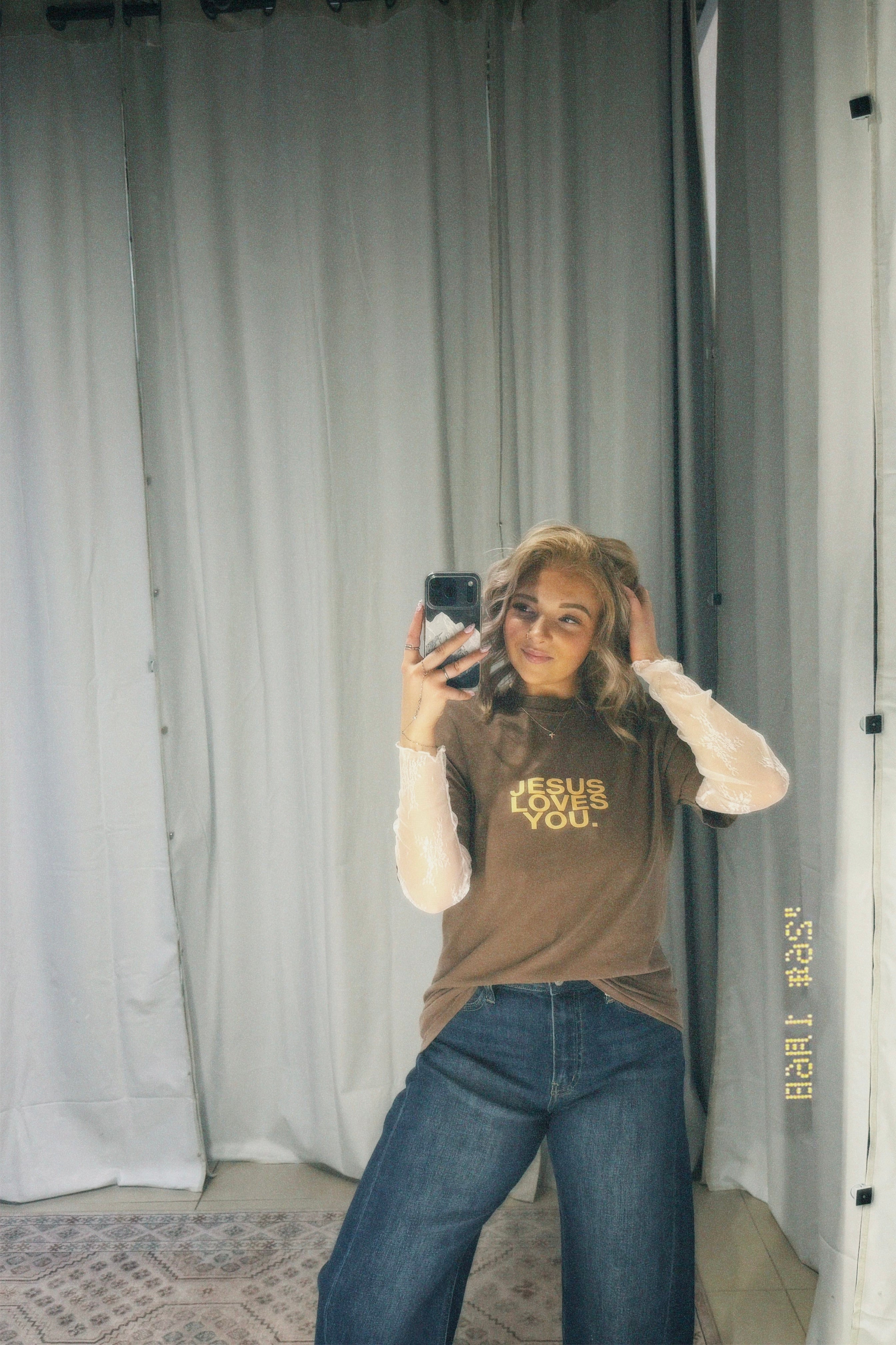 Jesus Loves You Tee:Espresso