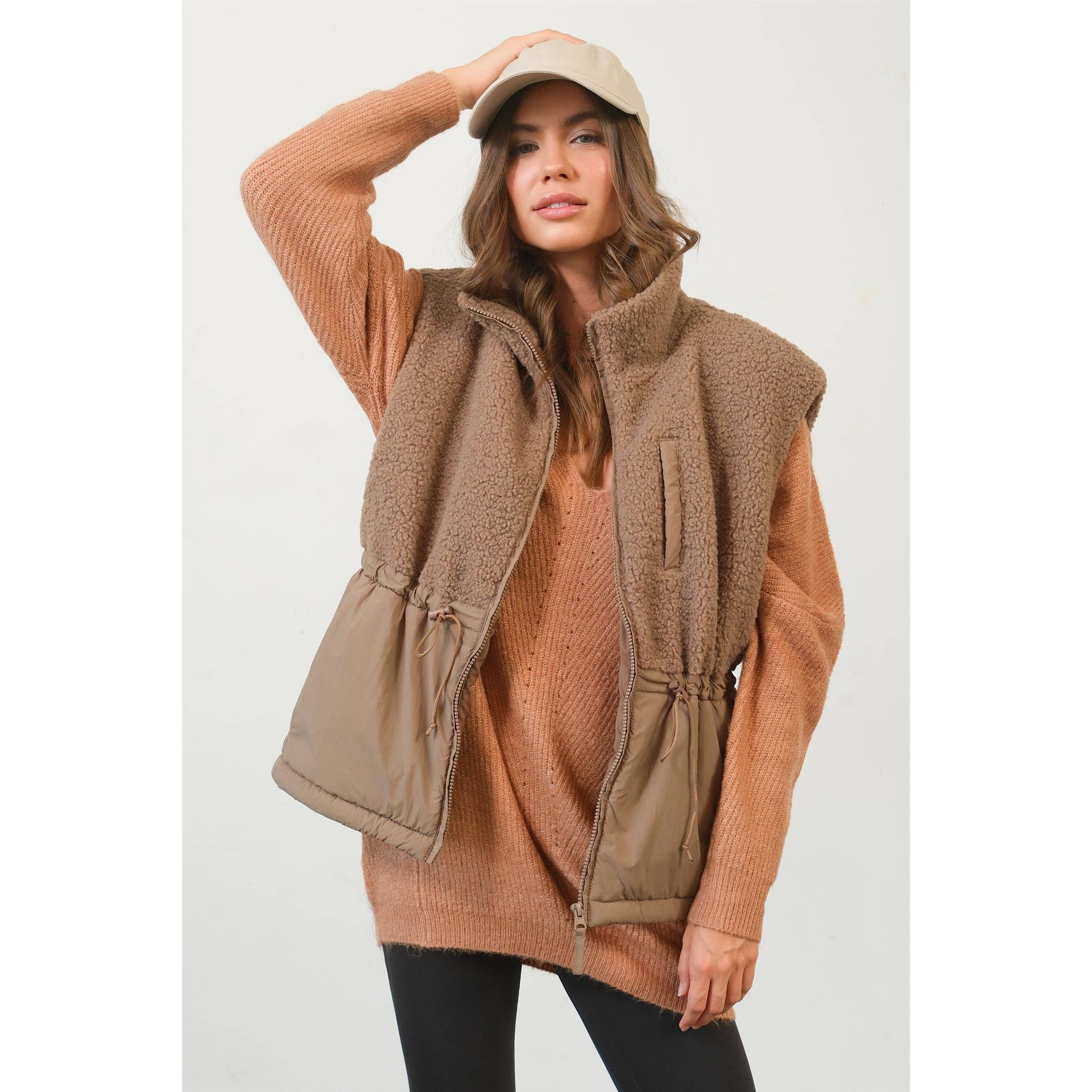 Sherpa Puffer Vest