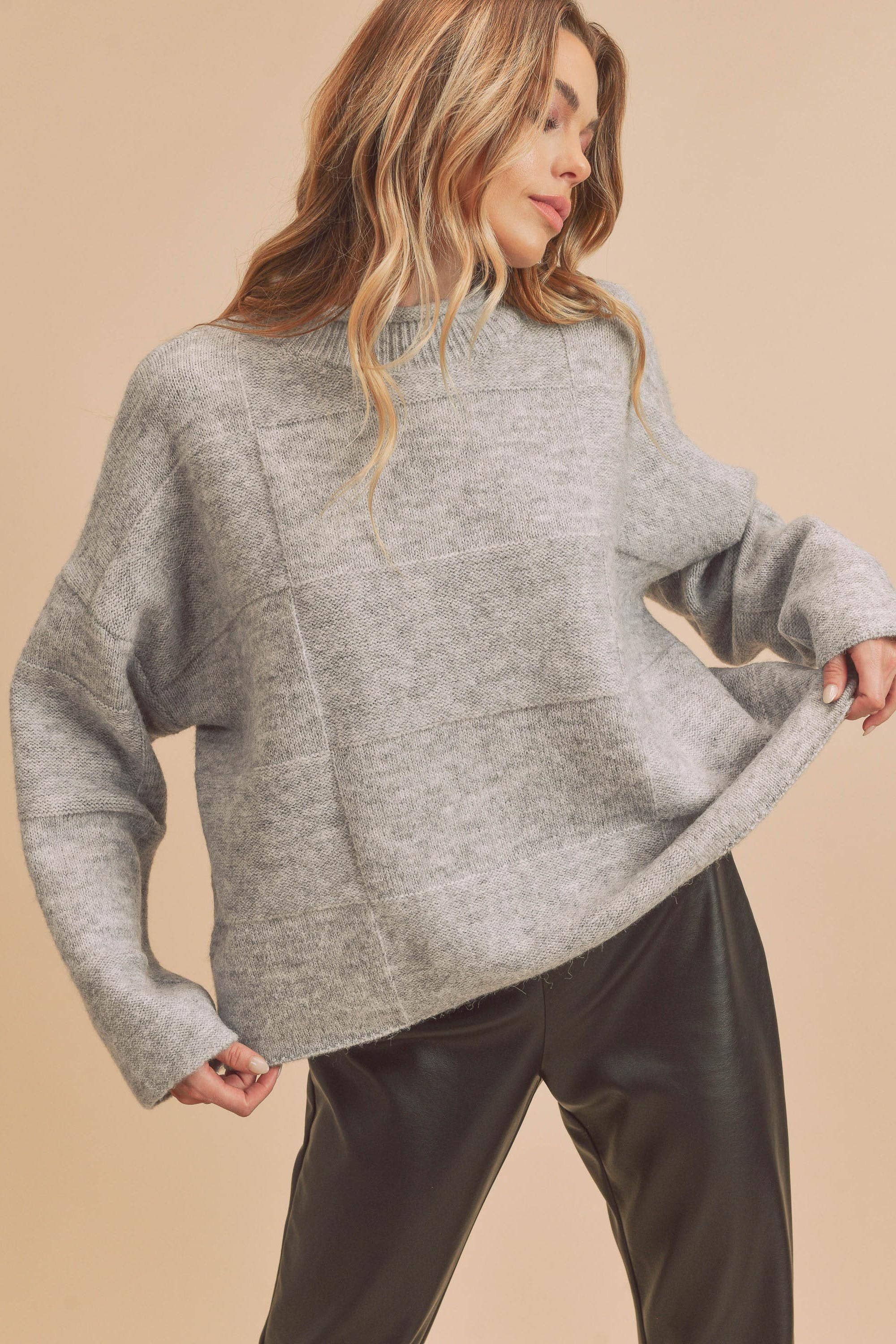Ryleigh Sweater: Heather Grey