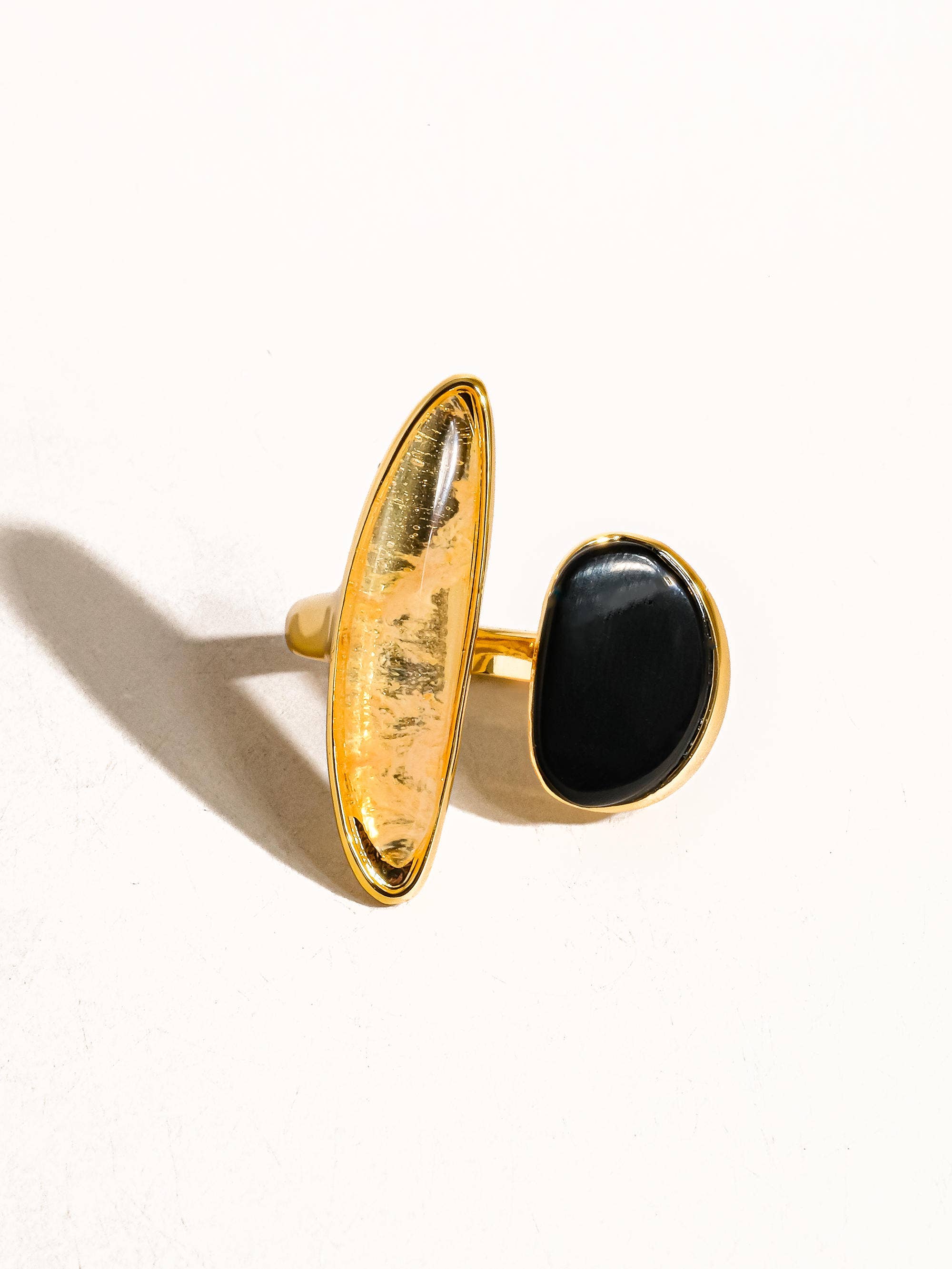 Vintage Black Agate Ring