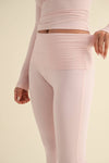 Foldover Flare Pants:Choc.