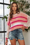 MIX SWEATER TOP BL