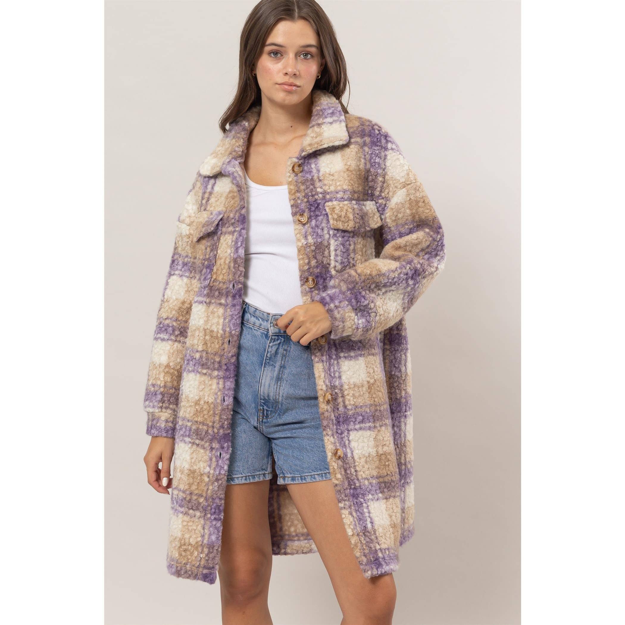 Plaid Longline Shacket