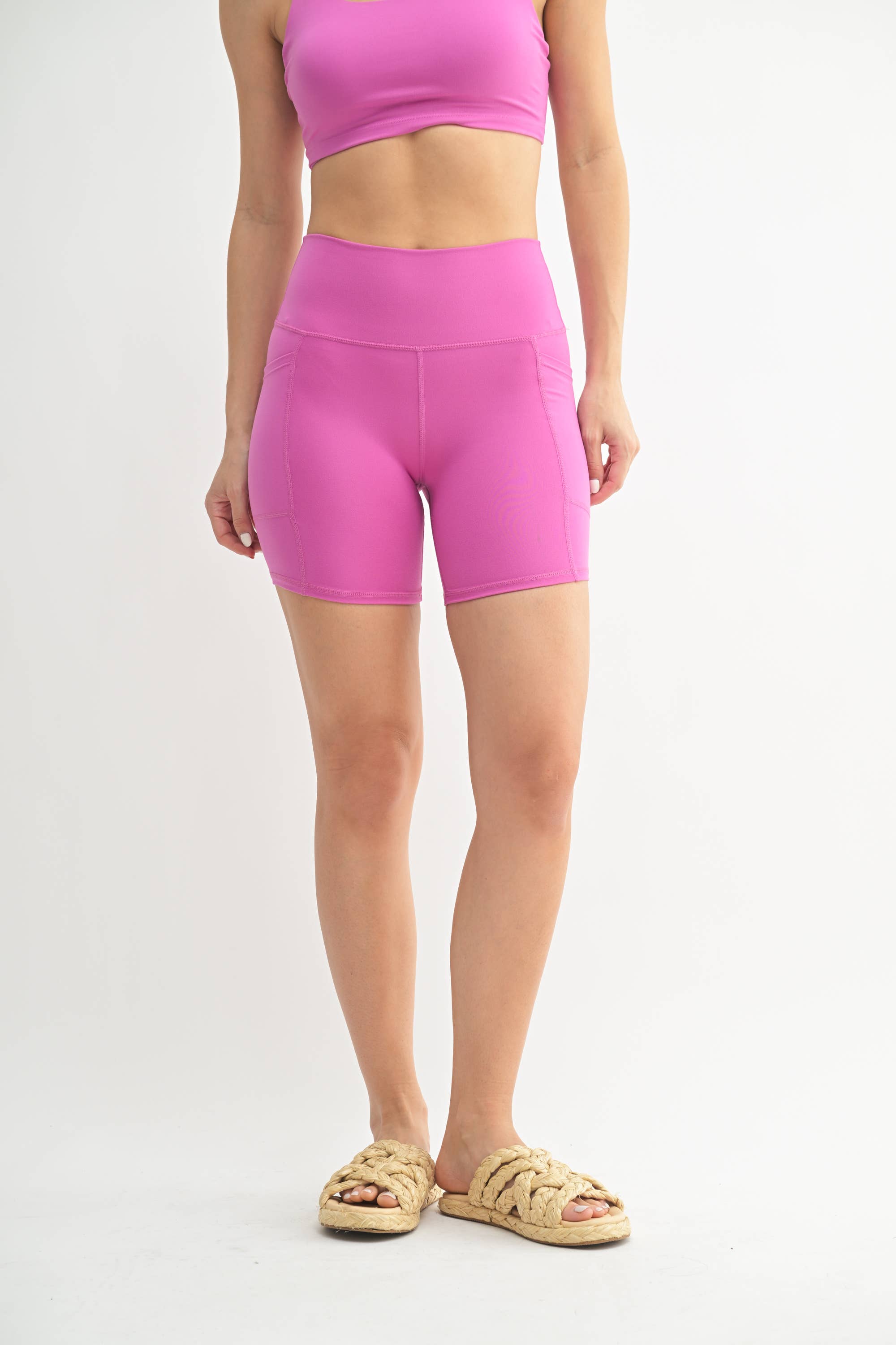 Venice Biker Shorts: New Orchid