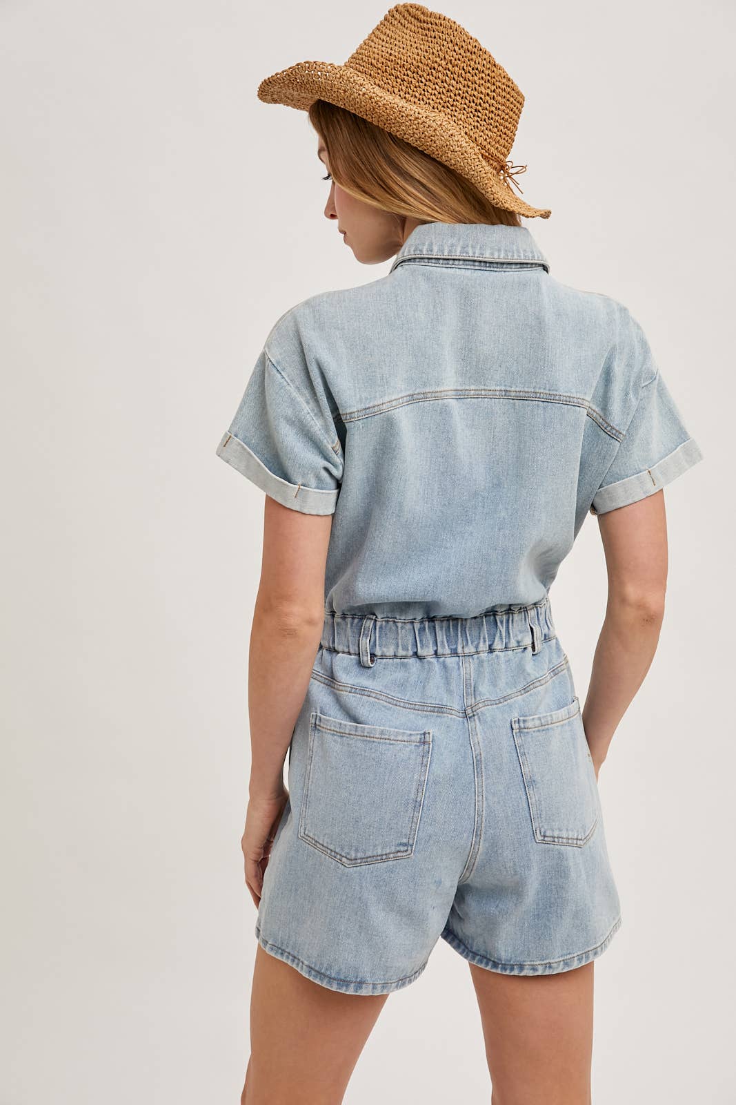 Lt  Denim Romper