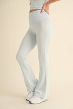 Foldover Flare Pants:Choc.