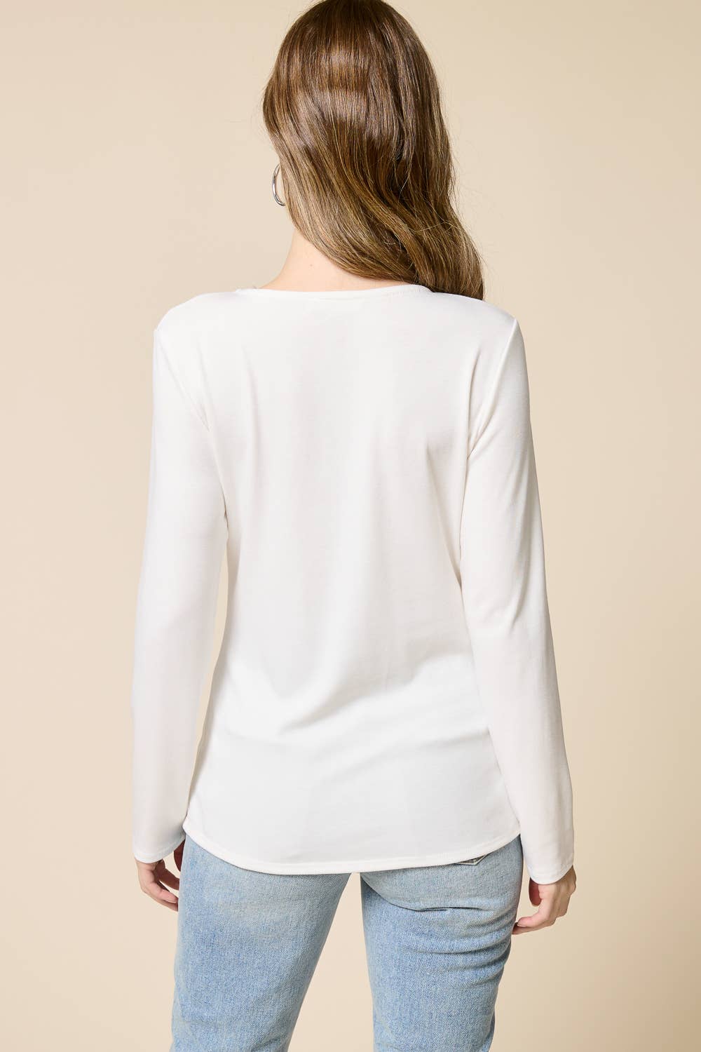 Elongated Hemline Cardigan: Off White