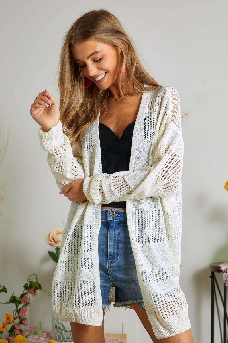 LIGHTWEIGHT KNIT CARDIGAN