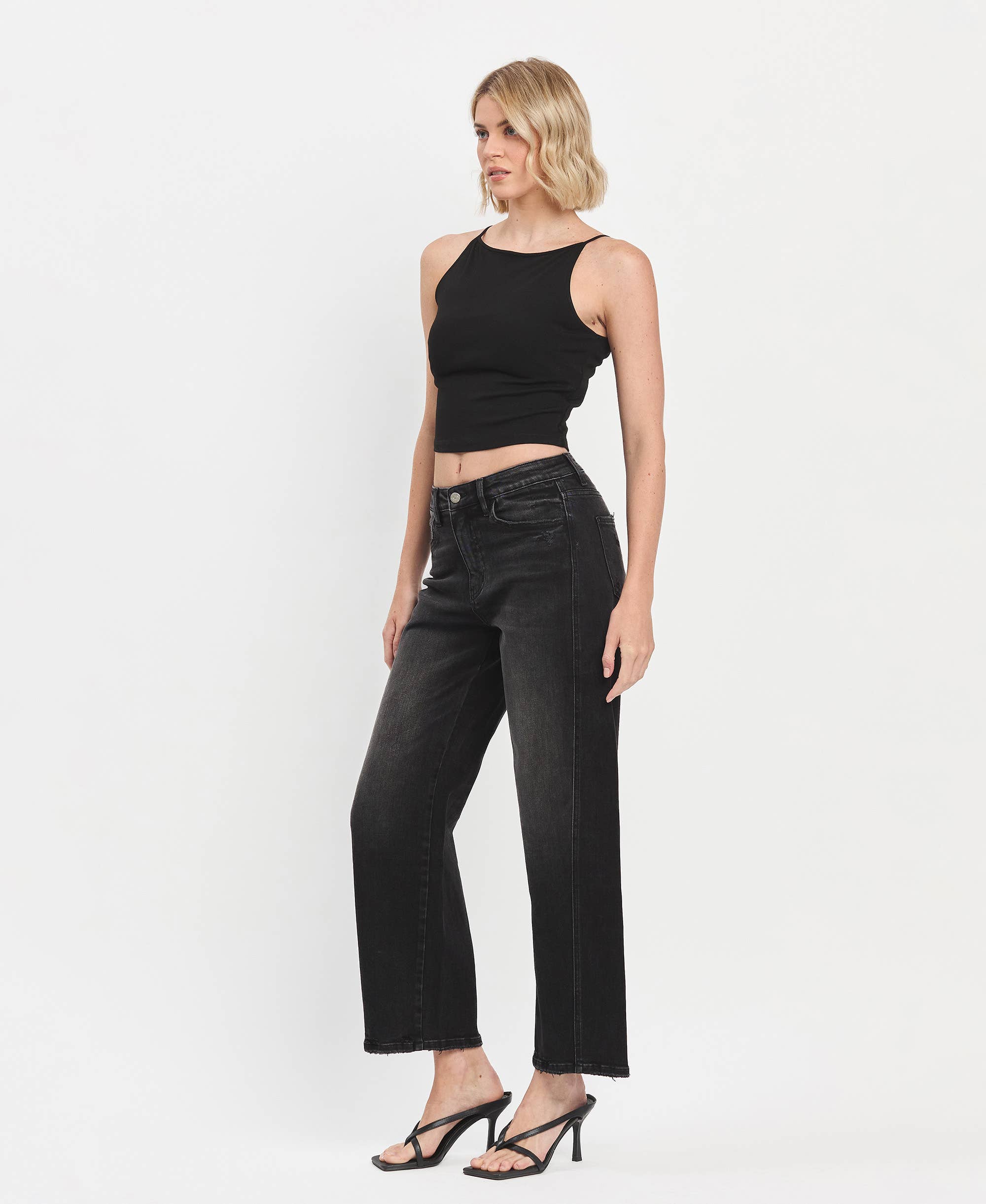 Panel Barrel Jeans