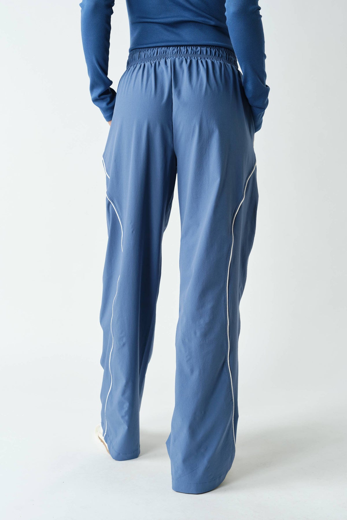 Curved Classic Track Pants: Ocean