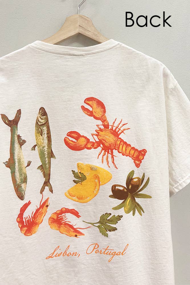 Lisbon Portugal Oversized Tee: