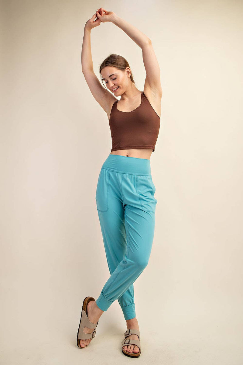 Butter Soft Joggers :White Pearl