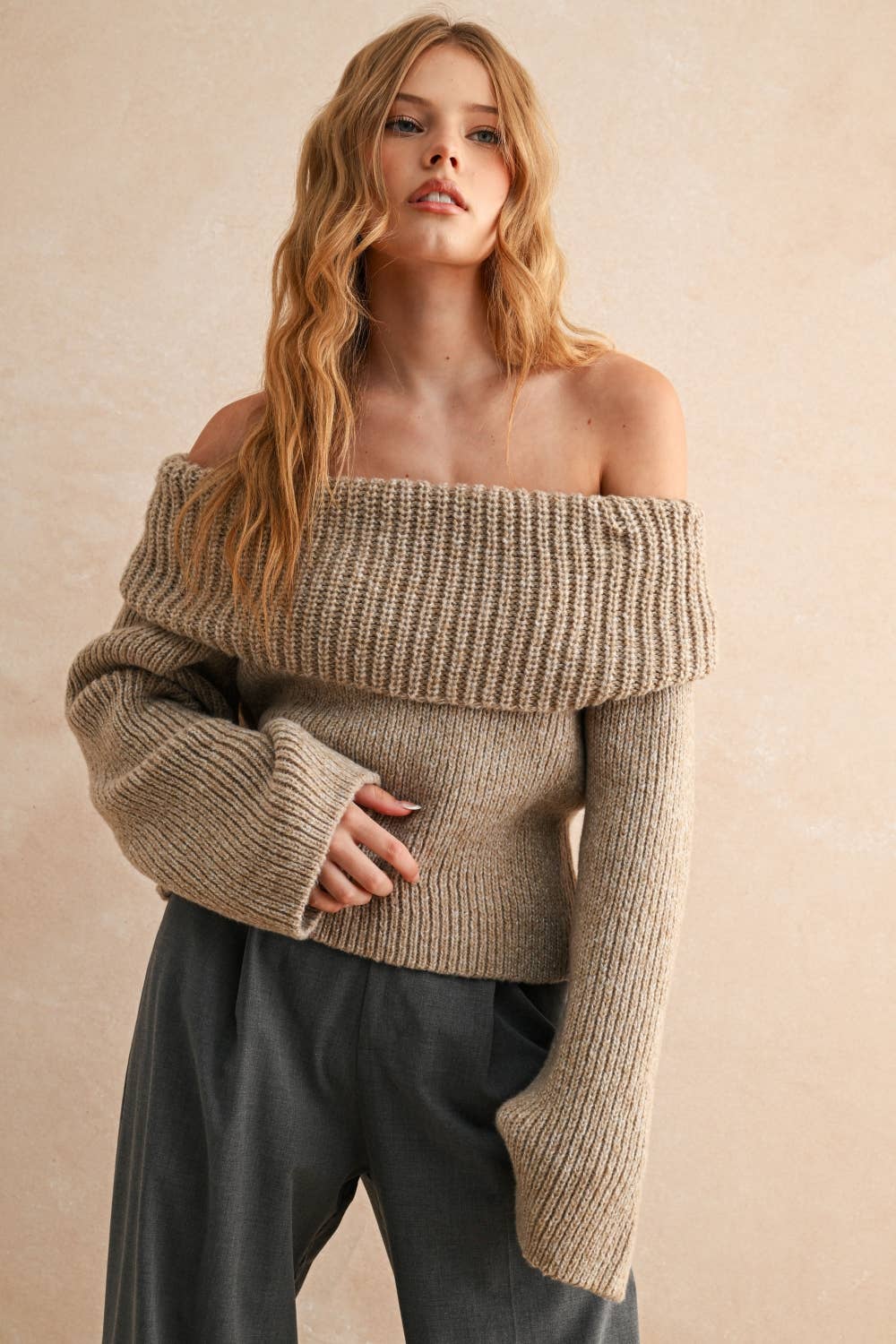 Off Shoulder Sweater