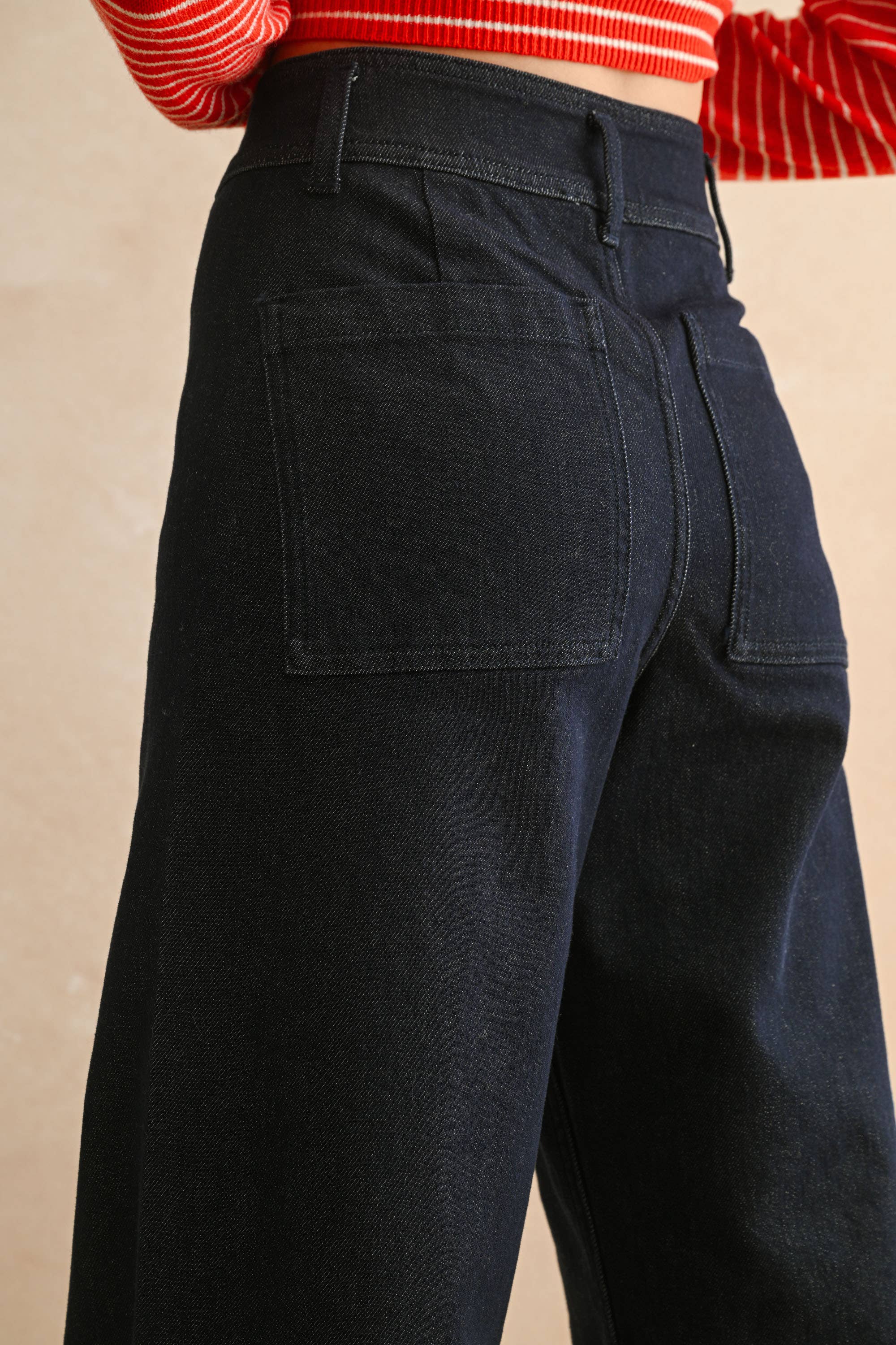 Indigo Denim Pants: Indigo Blue