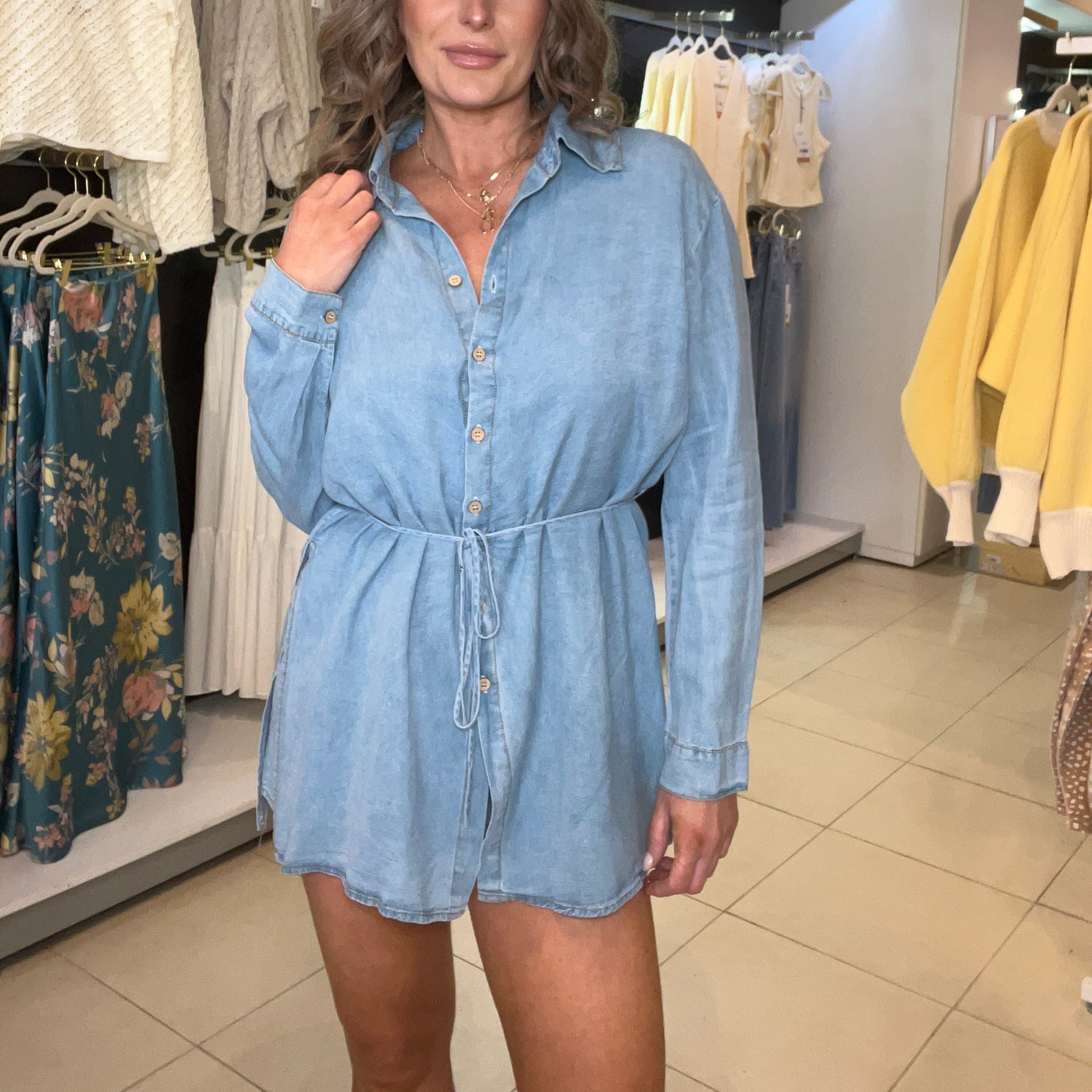 Tencel Romper:Chambray