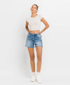 A Line Denim Shorts