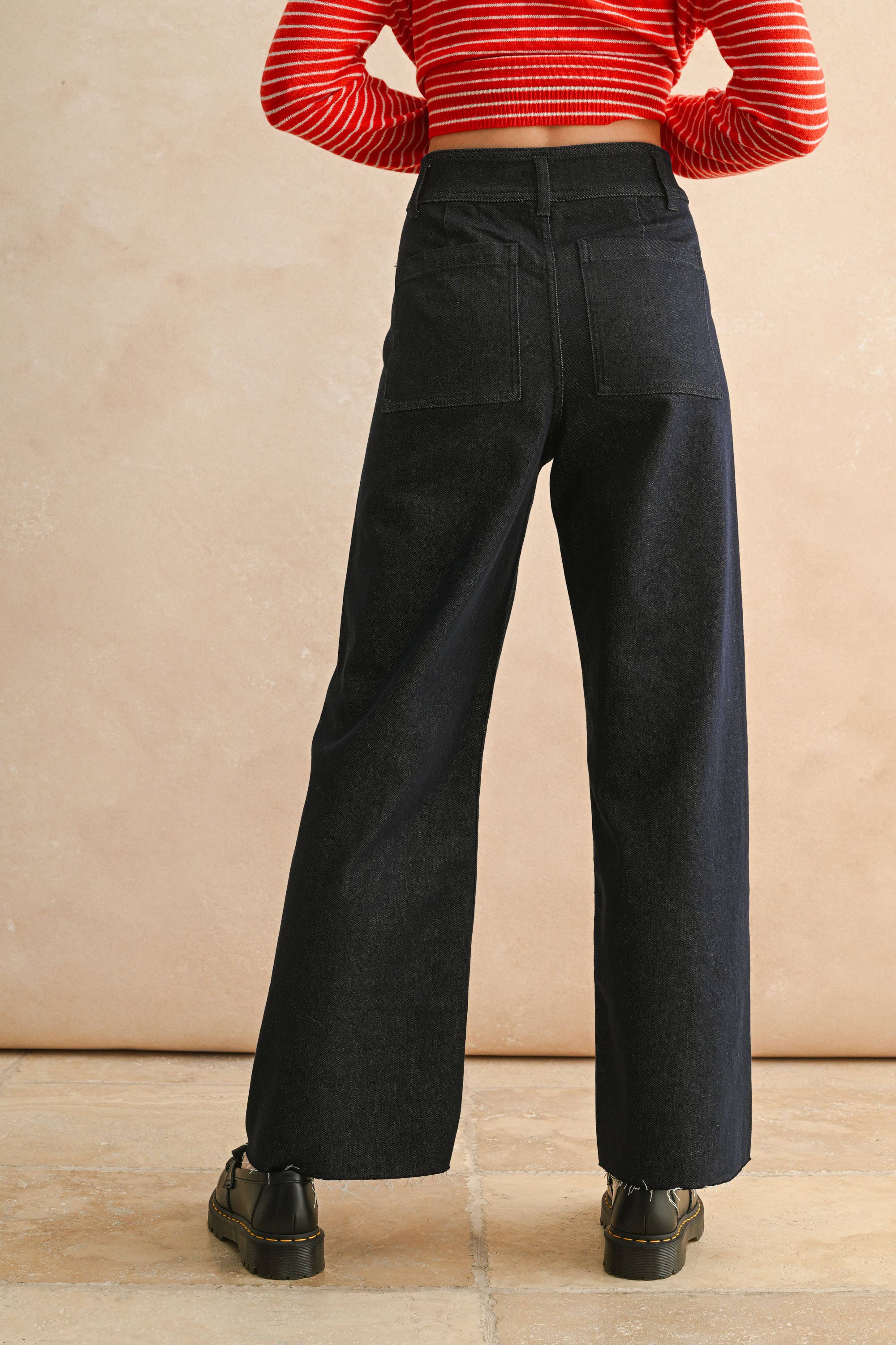 Indigo Denim Pants: Indigo Blue