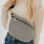 Woven Bum Bag:Checkered