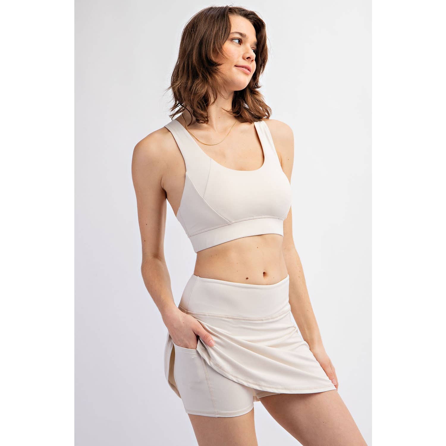 Butter Skort White Pearl