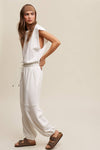 Sleeveless Cotton Jumpsuit N