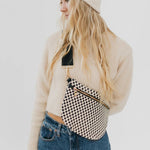 Woven Bum Bag:Checkered