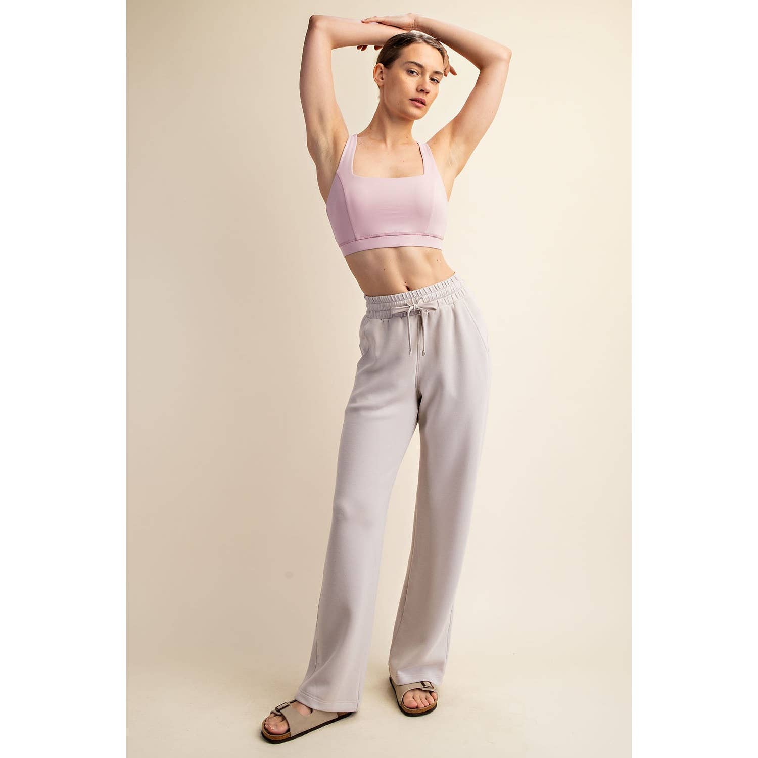 Scuba Straight Pants: Lt Mocha