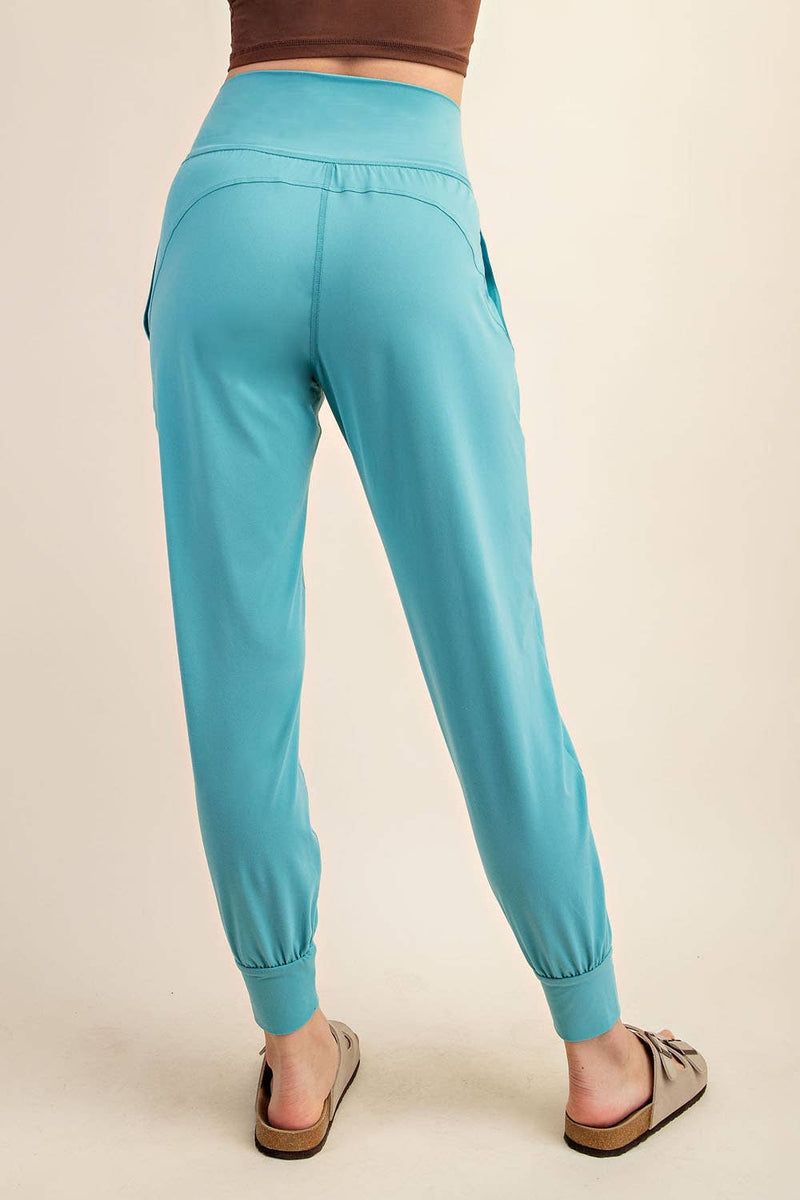 Butter Soft Joggers :White Pearl