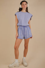 Washed Knit Romper