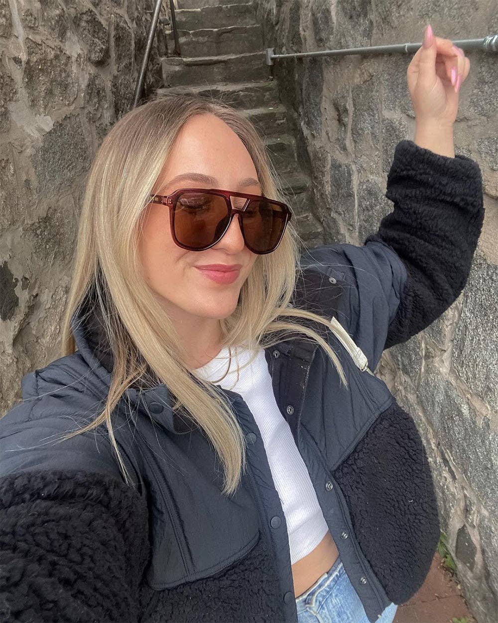 Lagos Sunglasses: Maroon