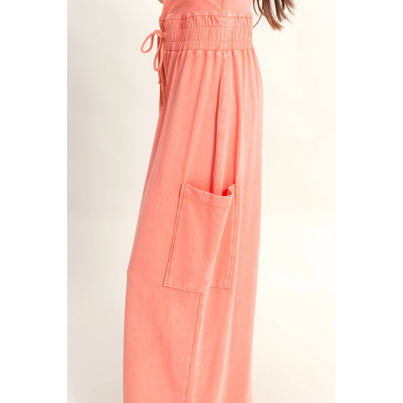 Tube Top Jumpsuit:BLACK
