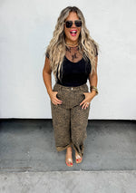 CHEETAH BARREL JEANS