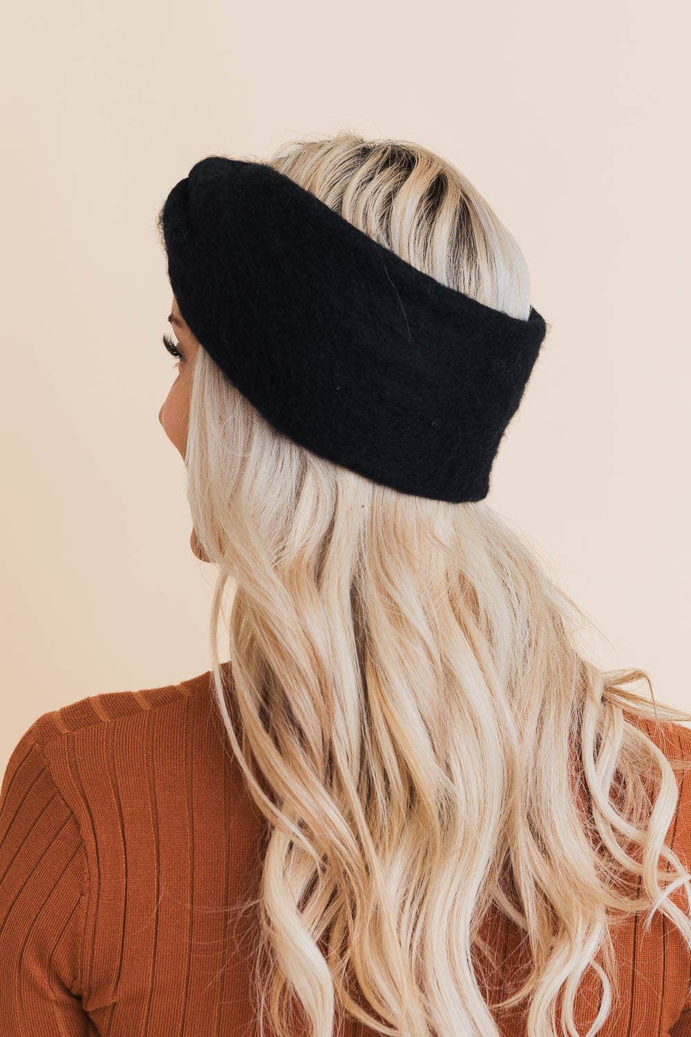 Twist Boho Headband: Black