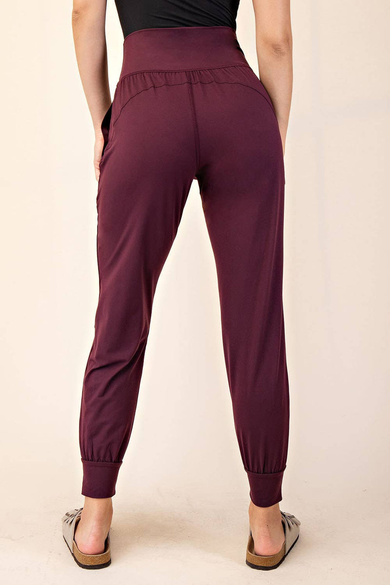 Butter Soft Joggers :White Pearl