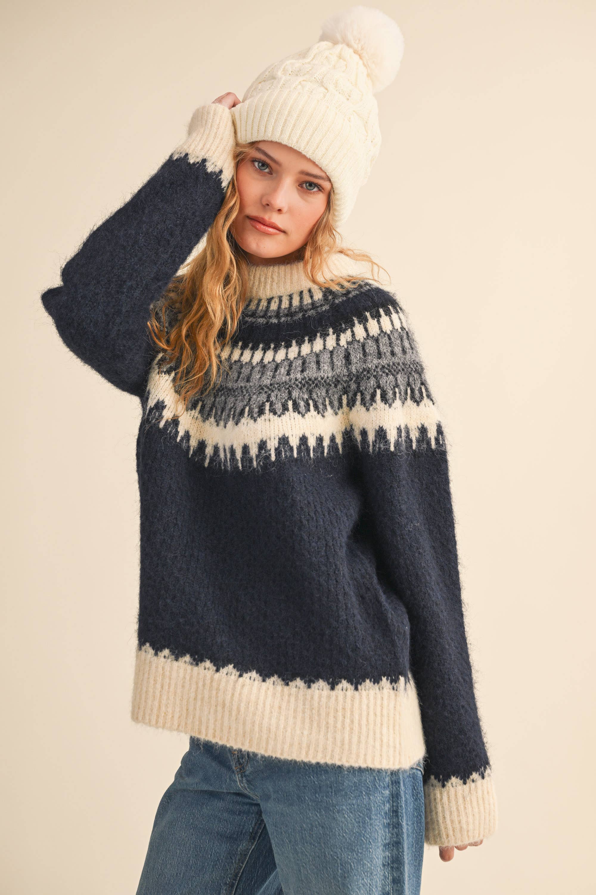 Nordic Sweater: Navy