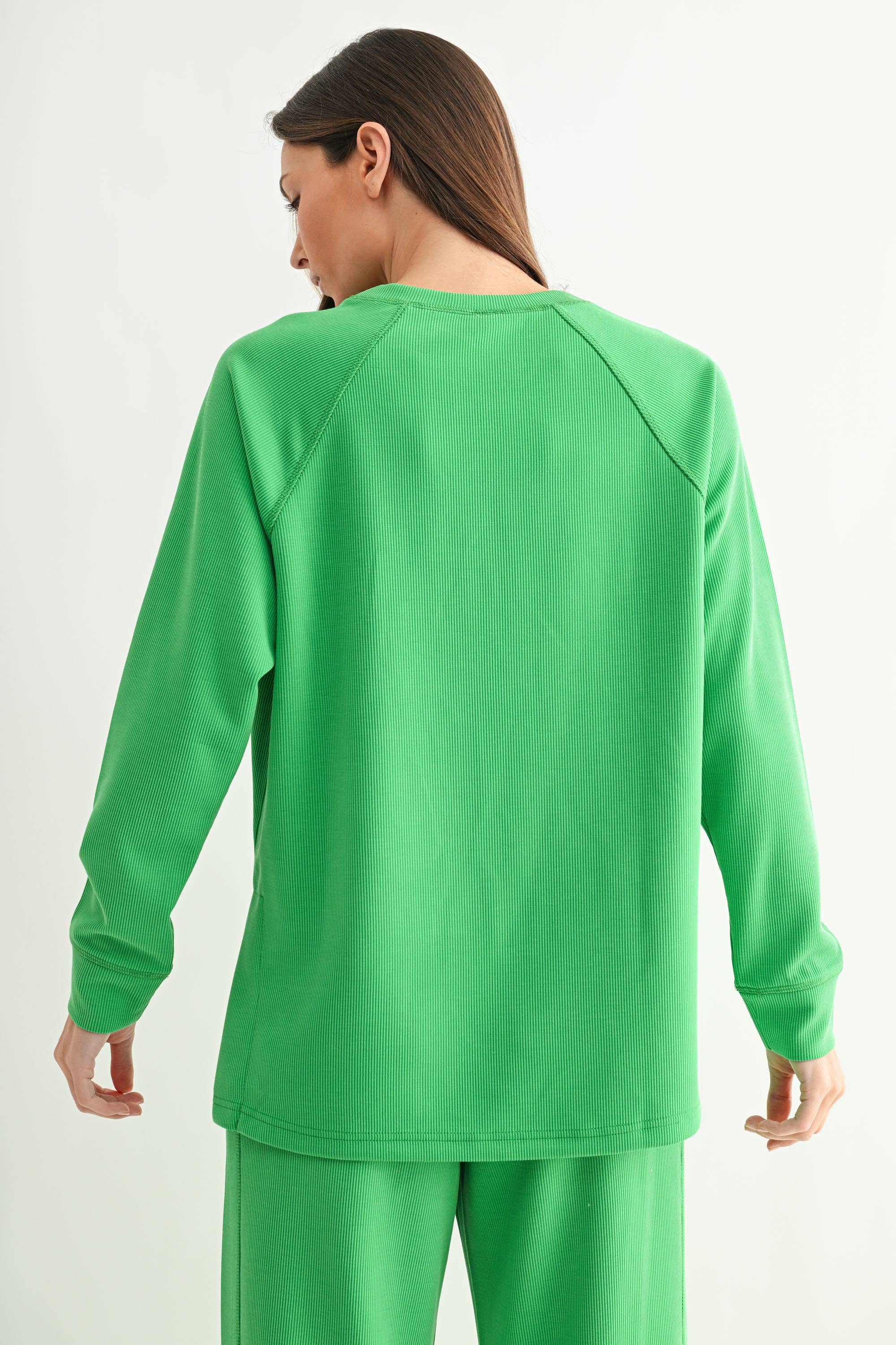 Luxe Raglan Tee: Deep Indigo